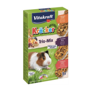 Vitakraft Krcker Marsvin Trio-Mix m. Honning/Spelt Druer/Ndder Frugter/Flager